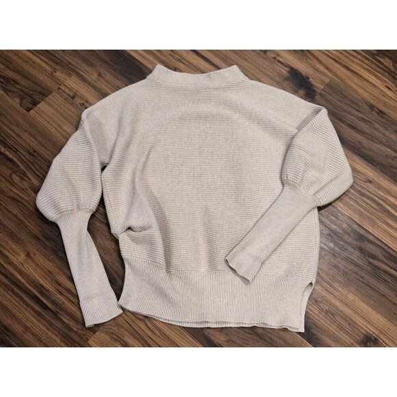 A Pea in the Pod Sweaters - Pea in the Pod Maternity Ribbed Knit Dolman Sweater Beige Size M